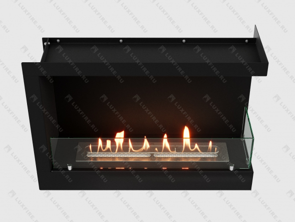 Встроенный биокамин Lux Fire Угловой 690 S (правый угол)