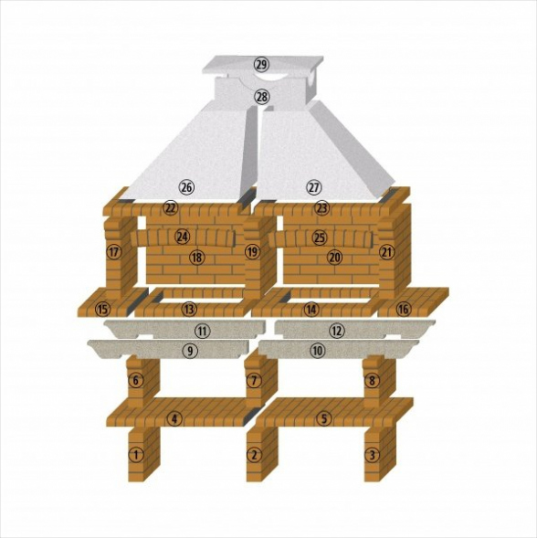 Печь-барбекю 717