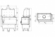Топка DEFRO HOME RIVA ME BL SHORT, 19 кВт, 907/465/482мм, угловое стекло слева, с водяным контуром