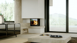 Топка DEFRO HOME INTRA XSM BP MINI G, 8 кВт, 519/478/430мм, угловое стекло справа, гильотина