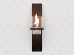 Настенный биокамин Lux Fire "Олимпус D" (коричневый)